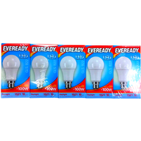 Eveready LED Bulb GLS B22 DL 100W 5pk