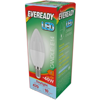 Eveready Candle LED Bulb 40W SES E14 DL pk of 5