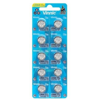 Vinnic L1154F AG13 LR44 Watch Battery Card of 10
