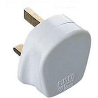 Eagle 13A Common Household 3 Pin13 AMP UK Fused Plug - White E301AC
