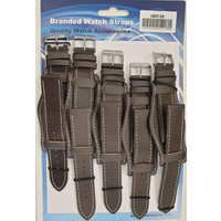 Leather Tan Military Watch Straps Pk5 20mm 1007TN