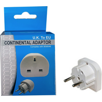 PowerPlus Continental Travel Adaptor UK - EU