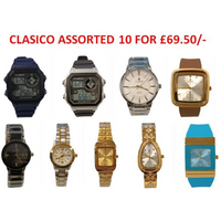 Clasico Mens & Ladies Assorted Fashion 10 Watches Model & Colour's Varied UNBOXED