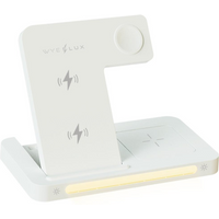 WYEFLUX 15W 3-in-1 Wireless Charging Stand with LED Light