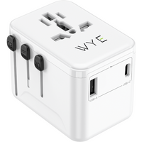 Wyeflux Universal Travel Adaptor 12W USB and C