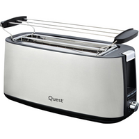 Quest 4 Slice Stainless Steel Toaster with warming rack
