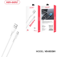 Ven-Dens 2A 5V Silicone Cable USB A To Micro USB Cable