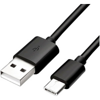 Woox MX0003 USB to Type C PVC Data Cable, 18W, 3.3ft 1m, Black