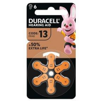Duracell Hearing Aid Batteries - Pack of 6