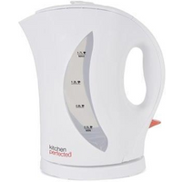 Kitchen perfected kettle 2000W Fast Boil 1.7L and 2 slice toaster - White