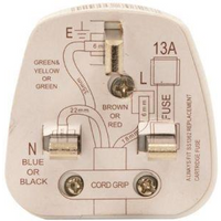 Daewoo 13 Amp 3 Pin Plug White