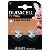 Duracell CR2016 3V Lithium - Pack of 2