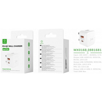Woox MX0168 UK Type-C 20W PD & USB 3A QC Wall Charger, White