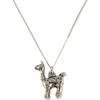 Llama Silver Necklace