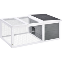 Rabbit Hutch Small Animal Cage Pet Run Cover, with Water-resistant Asphalt Roof