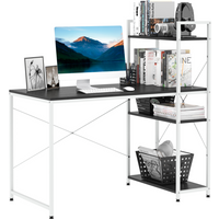 Computer Workstation Metal Frame-White/ Black Colour
