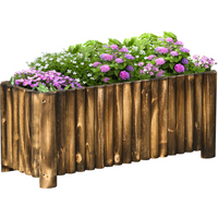 Fir Plant PotFlower Bed Wooden 4 Feet 100Lx 40Wx40H cm