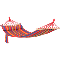 Cotton Hammock Soft Portable Swing Sleeping & Headrest & Side Pocket Chair