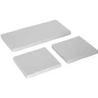 Seat Cushion Pads for Rattan Furniture, 3 PCs Garden Furniture Cushions, Grey