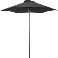 1.96m Parasol Patio Umbrella, Black