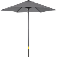 1.96m Parasol Patio Umbrella, Dark Grey