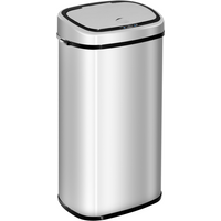 Sensor Bin 68 L Dustbin Stainless Steel Automatic Silver Dust-Silver