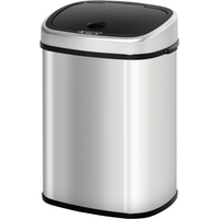 Sensor Dustbin Touchless Automatic Bin Mirror Stainless Steel 48L