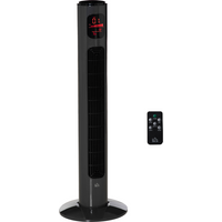 Tower Fan, 3 Speed 3 Mode Timer, Oscillation, Remote Dark Grey