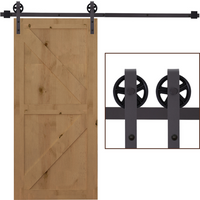 Sliding Door Rail Barn Door Kit Single Wooden 6FT /1830mm