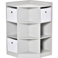 Kids Storage Cabinet Corner Organizer with Anti-tipping Hardware Drawer HOMCOM
