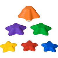 Six-Piece Balance Stepping Stones Stackable Non-slip Obstacle Course Outsunny