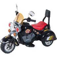 6V Kids Electric Motorbike Child Ride On Toy w/ Lights Sound Black HOMCOM