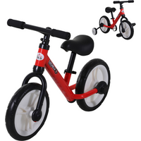 Kids Balance Training Bike Toy w/ Stabilizers For Child 2-5 Years Red HOMCOM