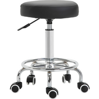 Adjustable Stool PU Leather and Footrest