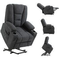 Riser and Recliner Chair w/ Remote, Lift Chair for the Elderly, Grey