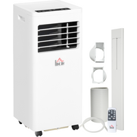 Mobile Air Conditioner White W/ Remote Control Cooling Ventilating 765W HOMCOM