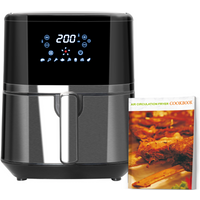 Air Fryer 4.5L 1500W with Digital Display Rapid Air Circulation Timer HOMCOM