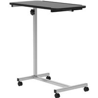 C-Shaped Mobile Table Sofa Over Bed Side Nightstand w/ Casters, Brake