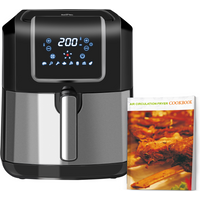 Air Fryer 1700W 6.5L with Digital Display Timer for Low Fat Cooking HOMCOM
