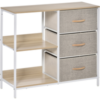 Chest Dresser with 3 Drawers Storage Cabinet Organizer, Beige