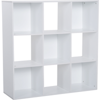 9 Cube Storage Cabinet Bookcase Bookshelf Home Office Shelf, White
