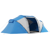 4-6 Persons Camping Tent Dome Family Travel Group Hiking Room Fishing Outsunny