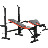 Multi-Function Adjustable Weight Training Bench Gym Fitness Lifting HOMCOM