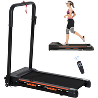 1-6 km/h Folding Motorized Treadmill Walking w/ Remote Stopper Fitness HOMCOM