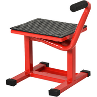 Steel Motorbike Jack Lift Rubber Platform Crank Lift Repair Table Durhand