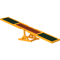 New Pet Seesaw Dog Training Agility Equipment Toy Exercise Playing Pawhut