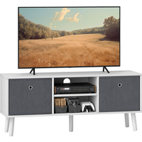HOMCOM Modern TV Cabinet Stand w/ Shelves & Drawers, Living Room Bedroom