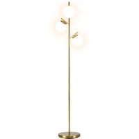 Modern Floor Lamp for Living Room Bedroom, 3 Light Tree Standing Lamp, Gold