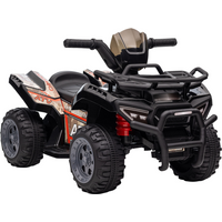 Kids Ride-on Four Wheeler ATV Car with Music for 18-36 months Black