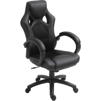 Executive Racing Swivel Gaming Office Chair PU Leather Computer Desk Chair Black